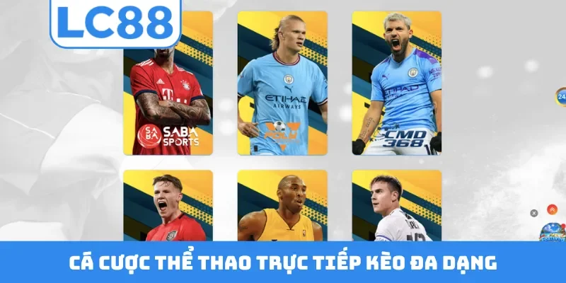 Cá cược thể thao trực tiếp kèo đa dạng