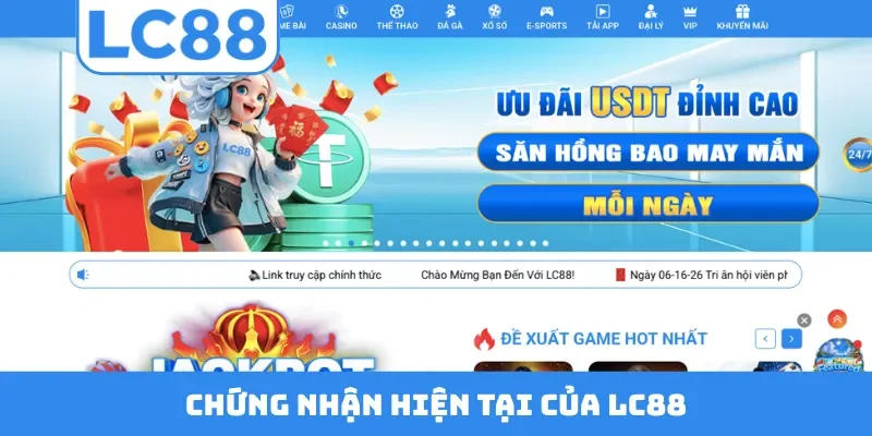 Chứng nhận hiện tại của LC88