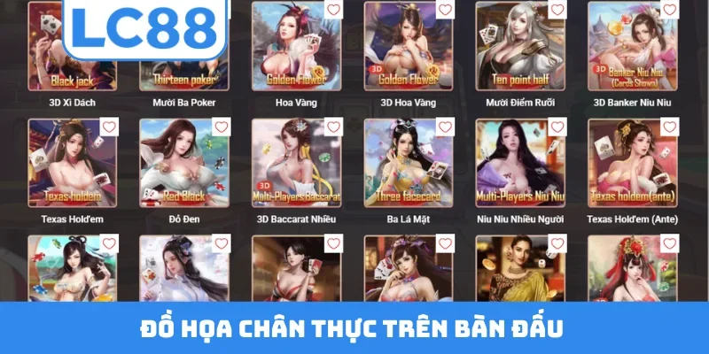 Đồ họa chân thực trên bàn đấu